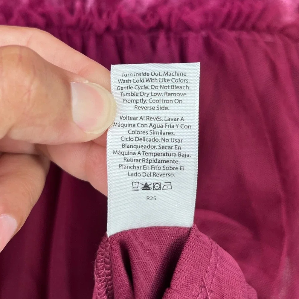 Velvet Tutu Dress Girls XL 14-16 Plus Burgundy Long Sleeve Tulle Wonder Nation